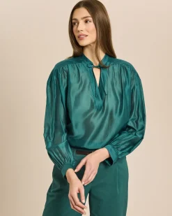 Bluse mit Ballonarm