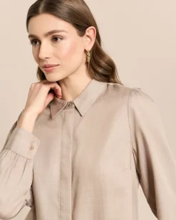 Bluse mit Ballonärmel