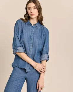 Bluse mit Ballonärmel