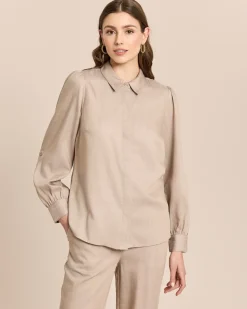 Bluse mit Ballonärmel
