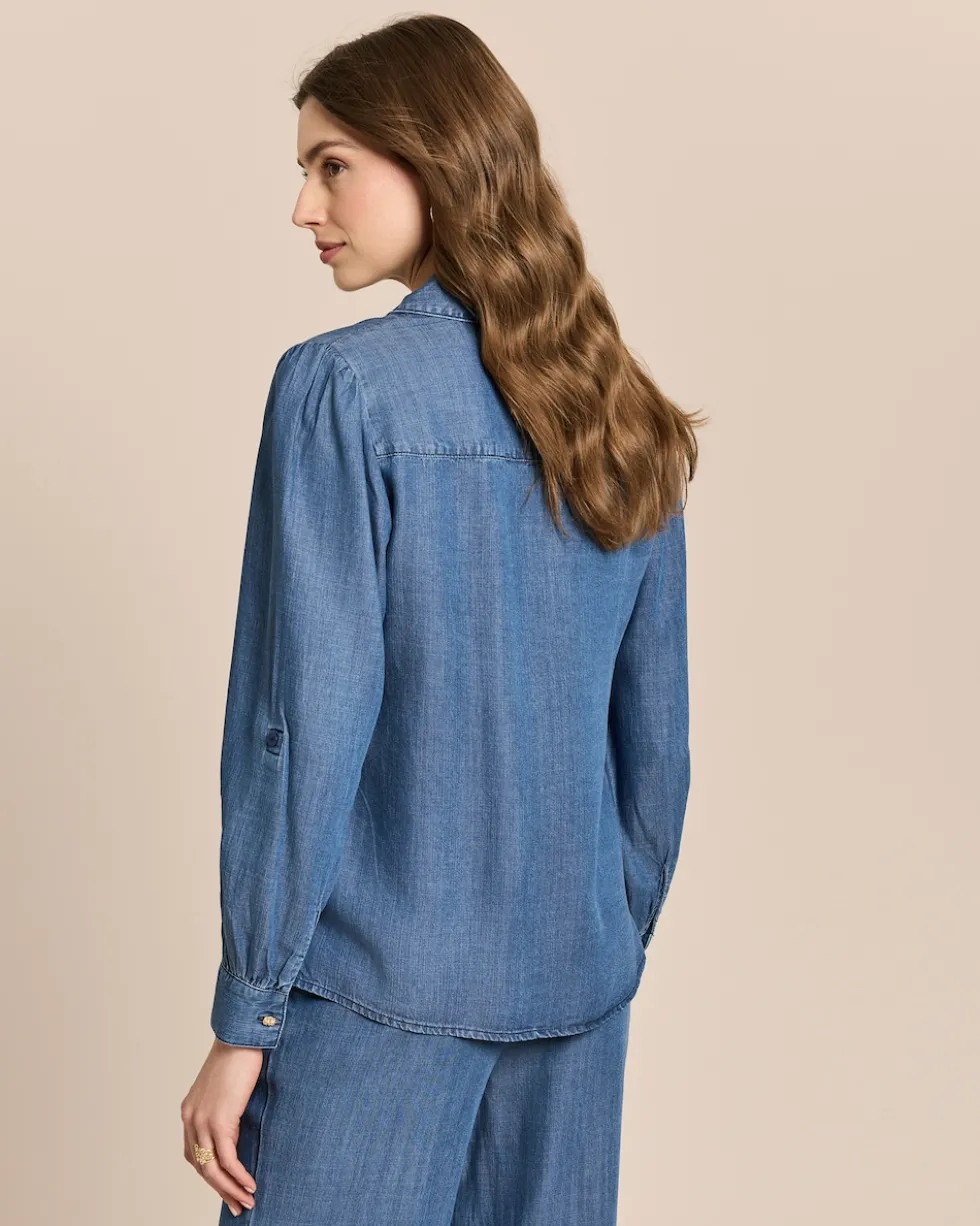 Bluse mit Ballonärmel