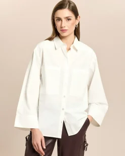 Bluse mit breiter Manschette