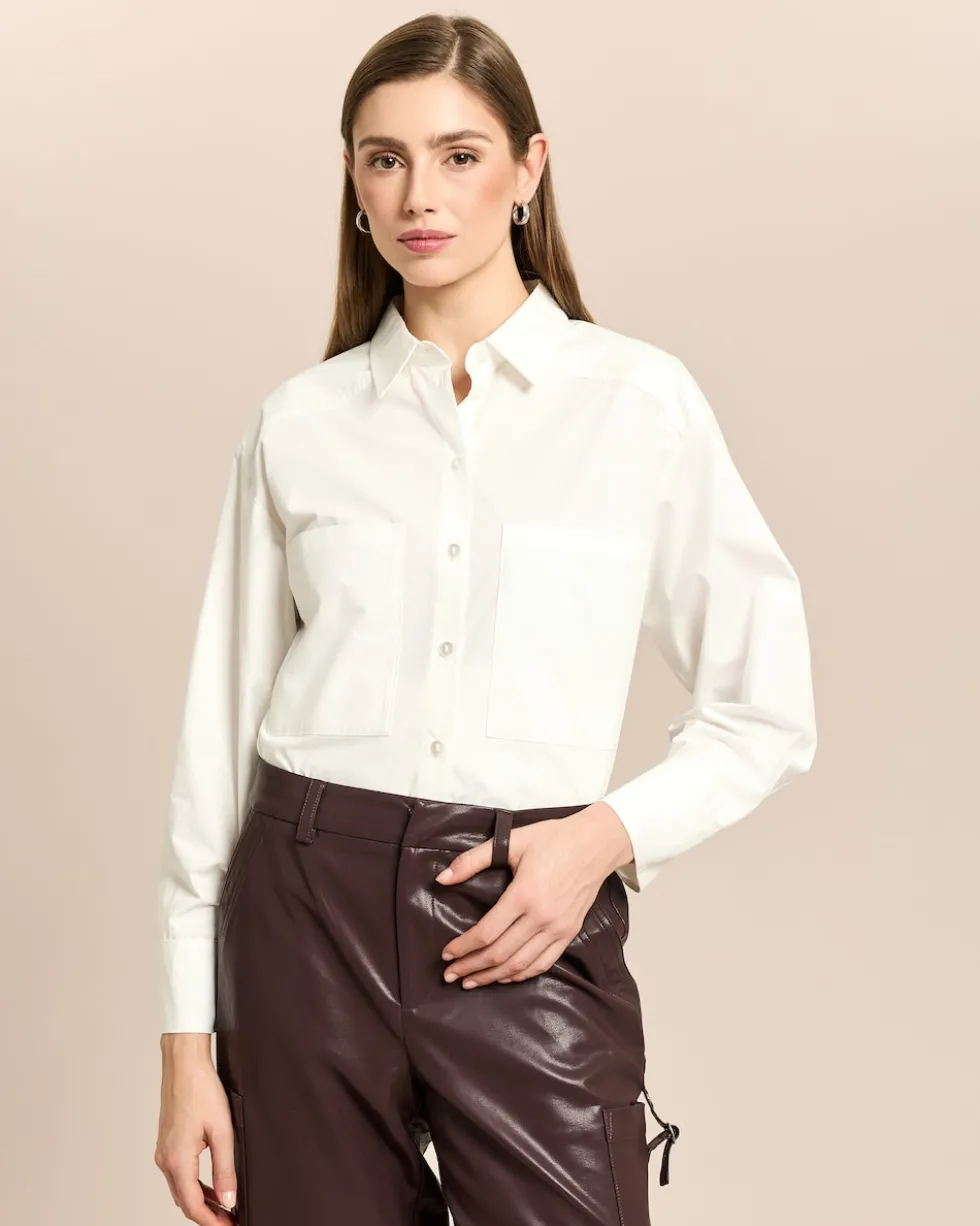 Bluse mit breiter Manschette