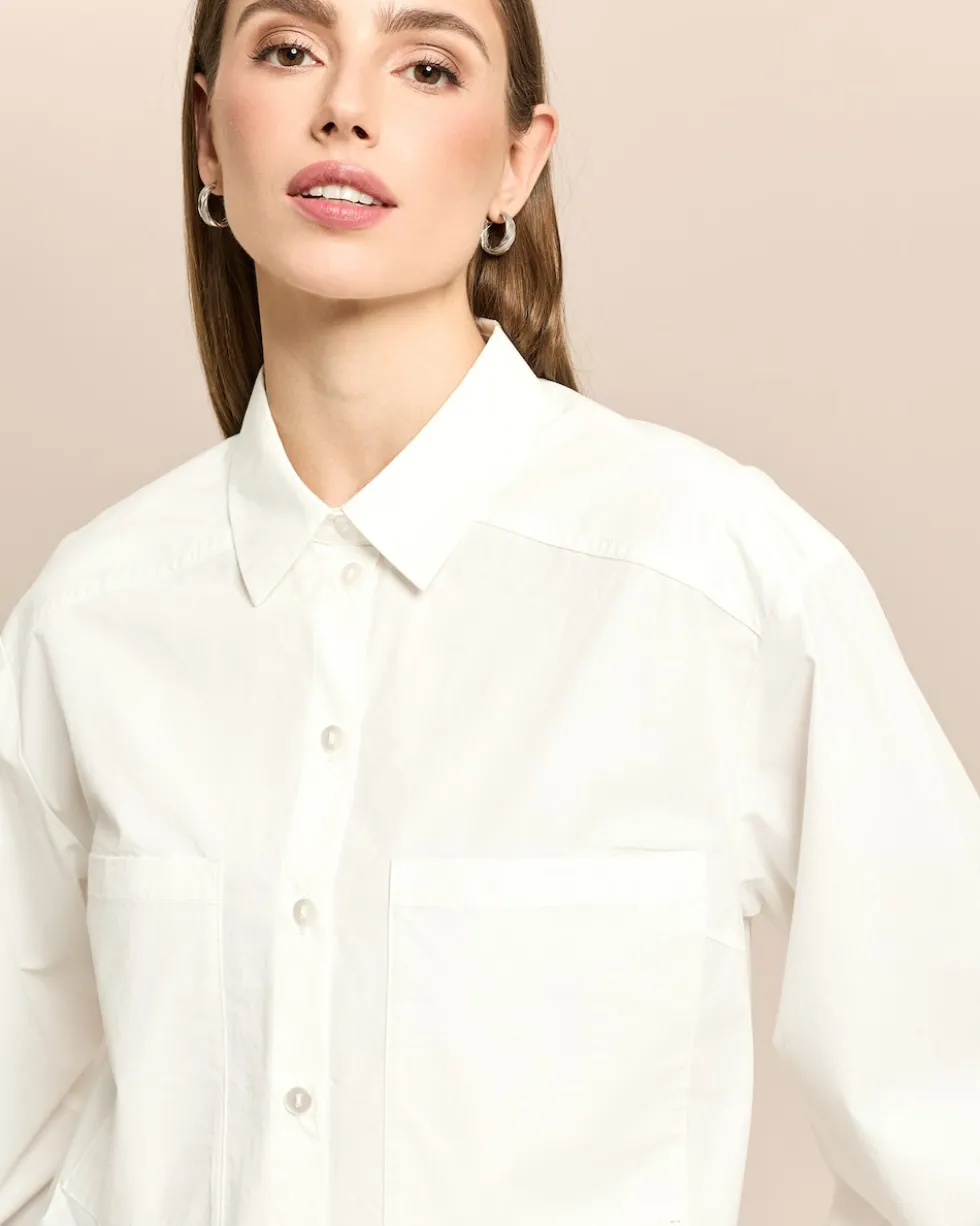 Bluse mit breiter Manschette