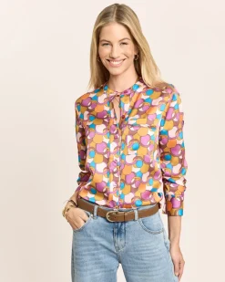 Bluse mit Brusttasche