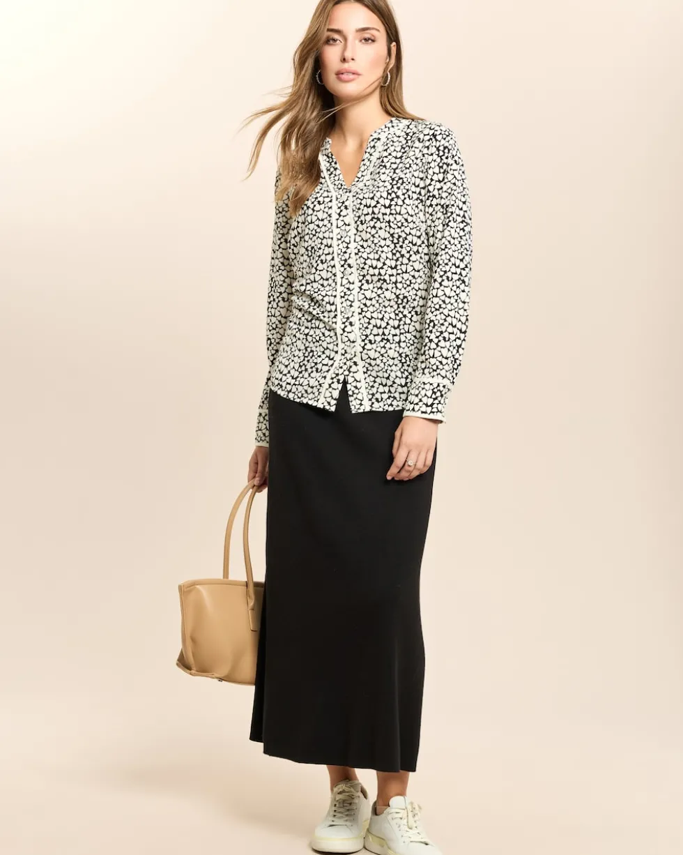 Bluse mit Herzprint