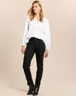 Bluse mit Kelchkragen