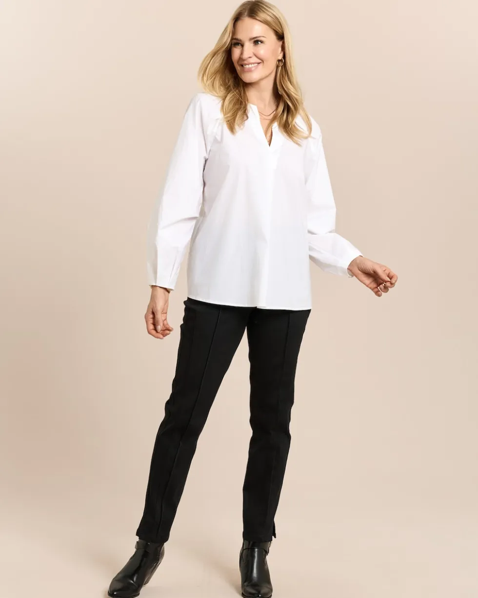 Bluse mit Kelchkragen