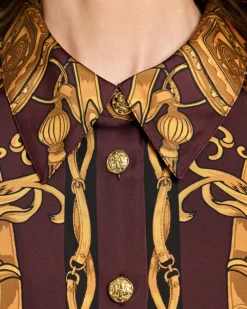 Bluse mit Ornamentdruck