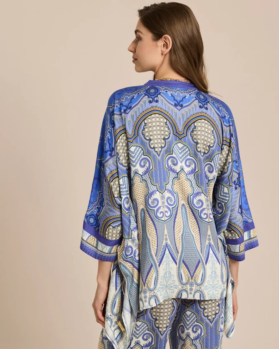 Bluse mit Ornamentdruck