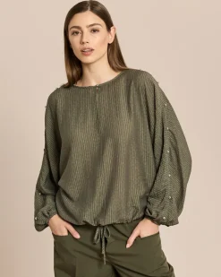 Bluse mit Ärmeldetail