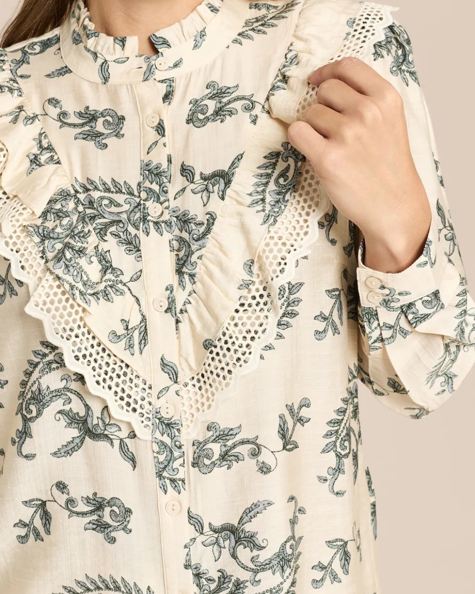 Bluse mit Rüschendetails
