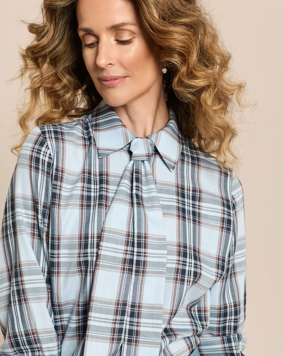Bluse mit Schluppe