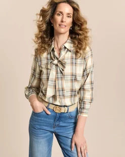 Bluse mit Schluppe