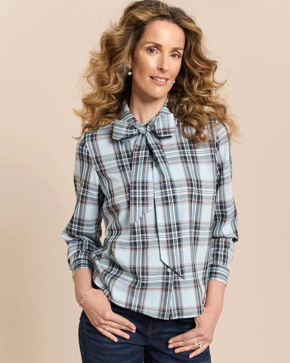 Bluse mit Schluppe