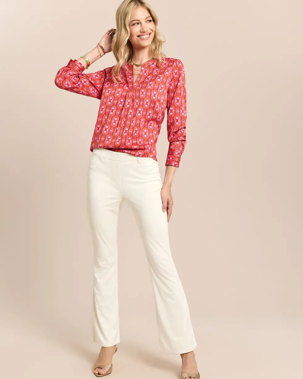 Bluse mit V-Ausschnitt