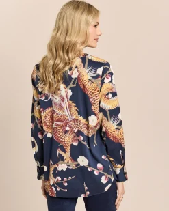 Bluse mit V-Ausschnitt