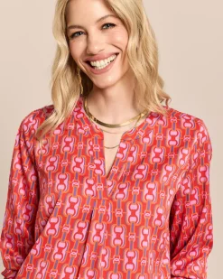 Bluse mit V-Ausschnitt