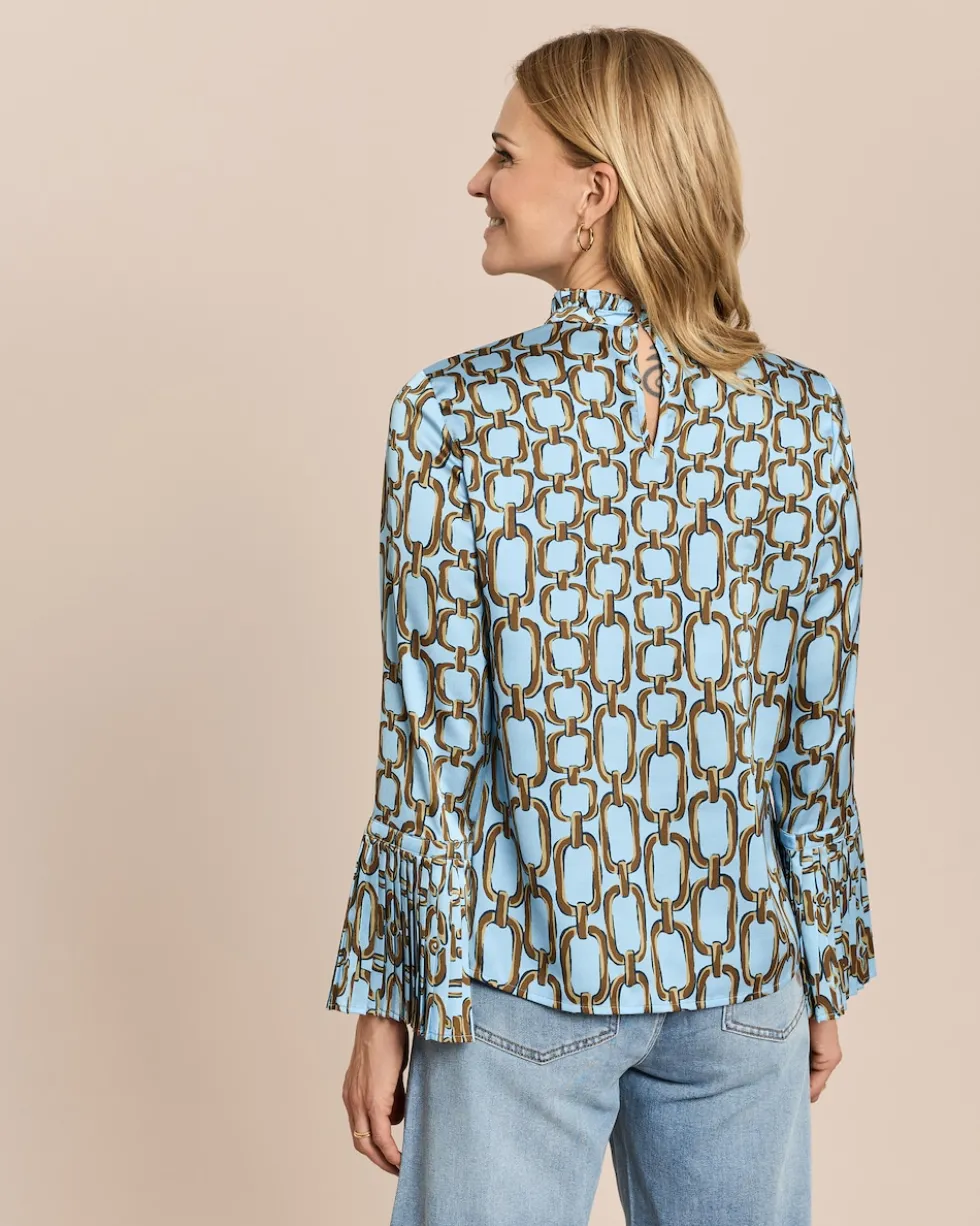 Bluse mit Volantmanschette