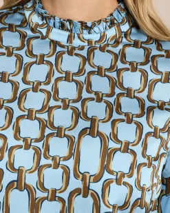 Bluse mit Volantmanschette