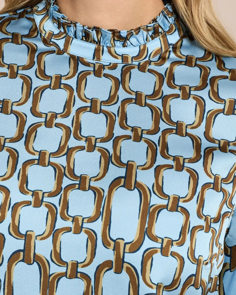 Bluse mit Volantmanschette