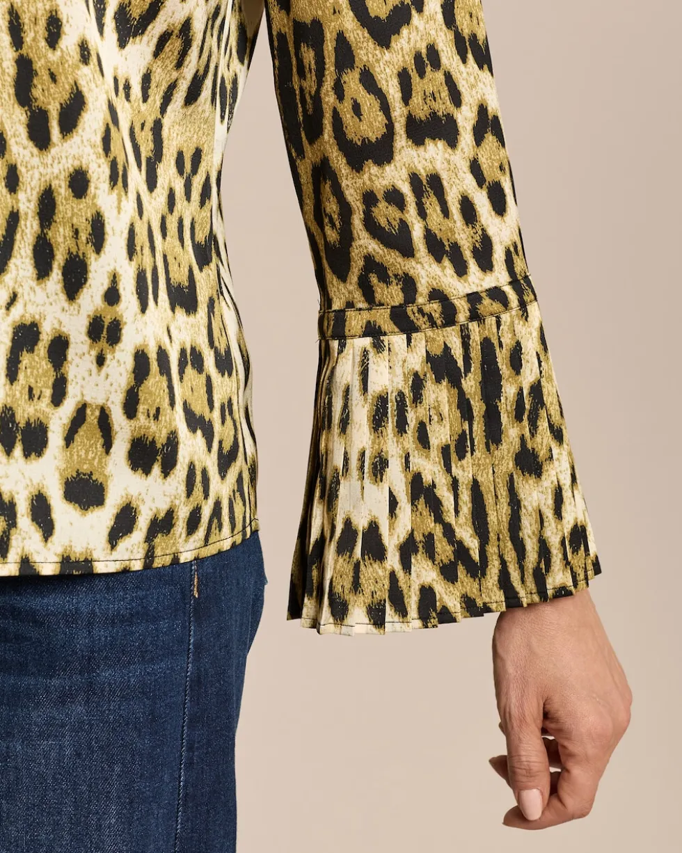 Bluse mit Volantmanschette