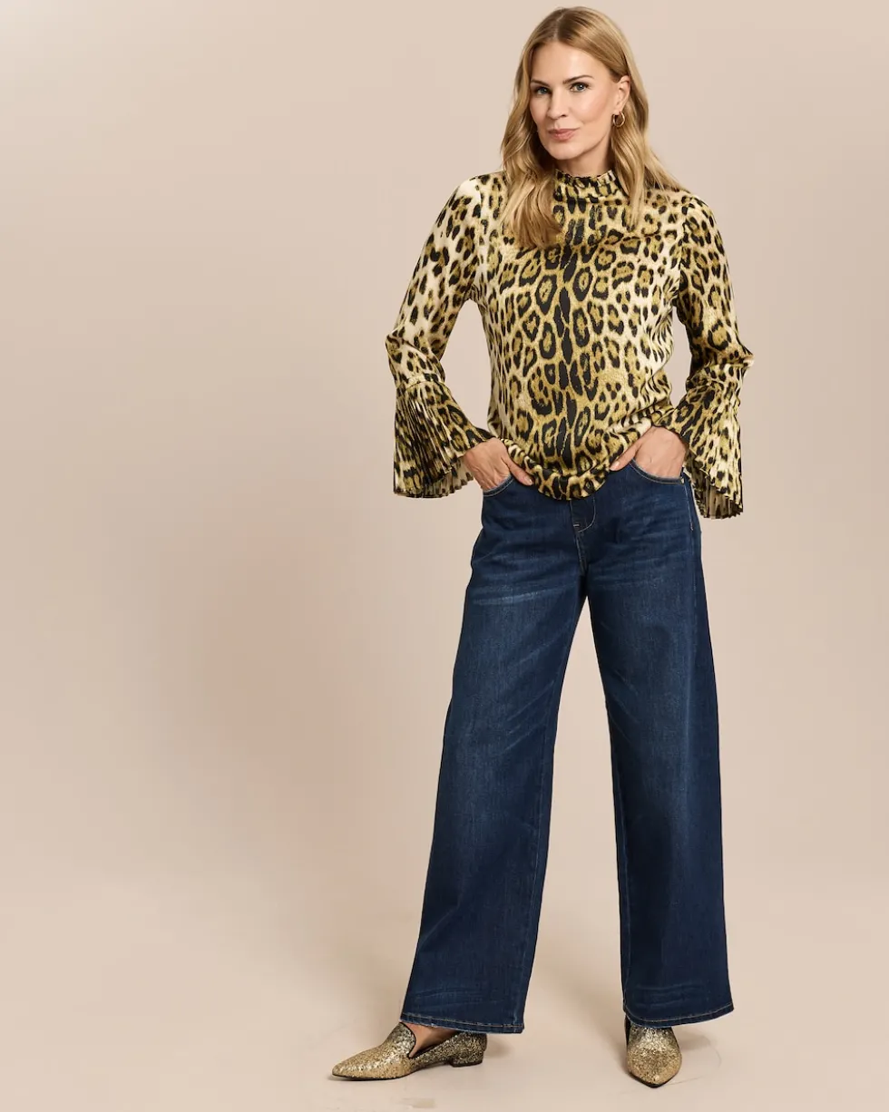 Bluse mit Volantmanschette