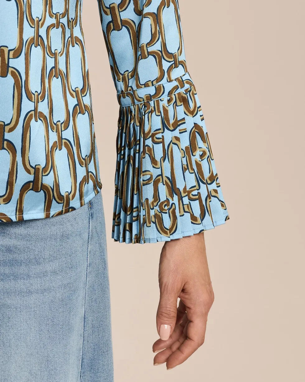 Bluse mit Volantmanschette