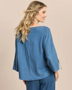 Blusenshirt aus Lyocellmix