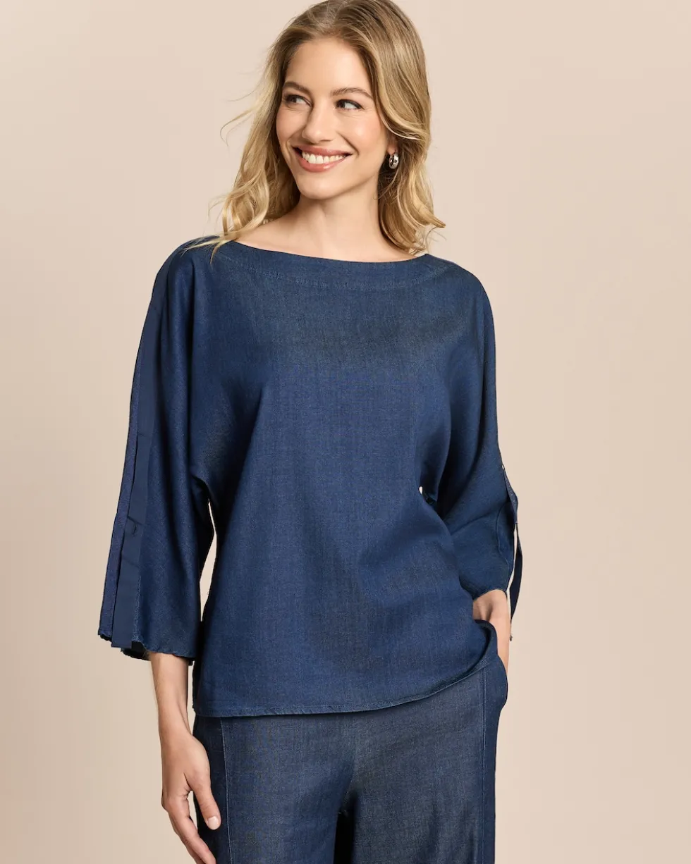 Blusenshirt aus Lyocellmix