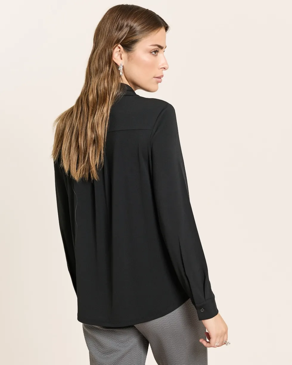 Blusenshirt mit Hemdblusenkragen