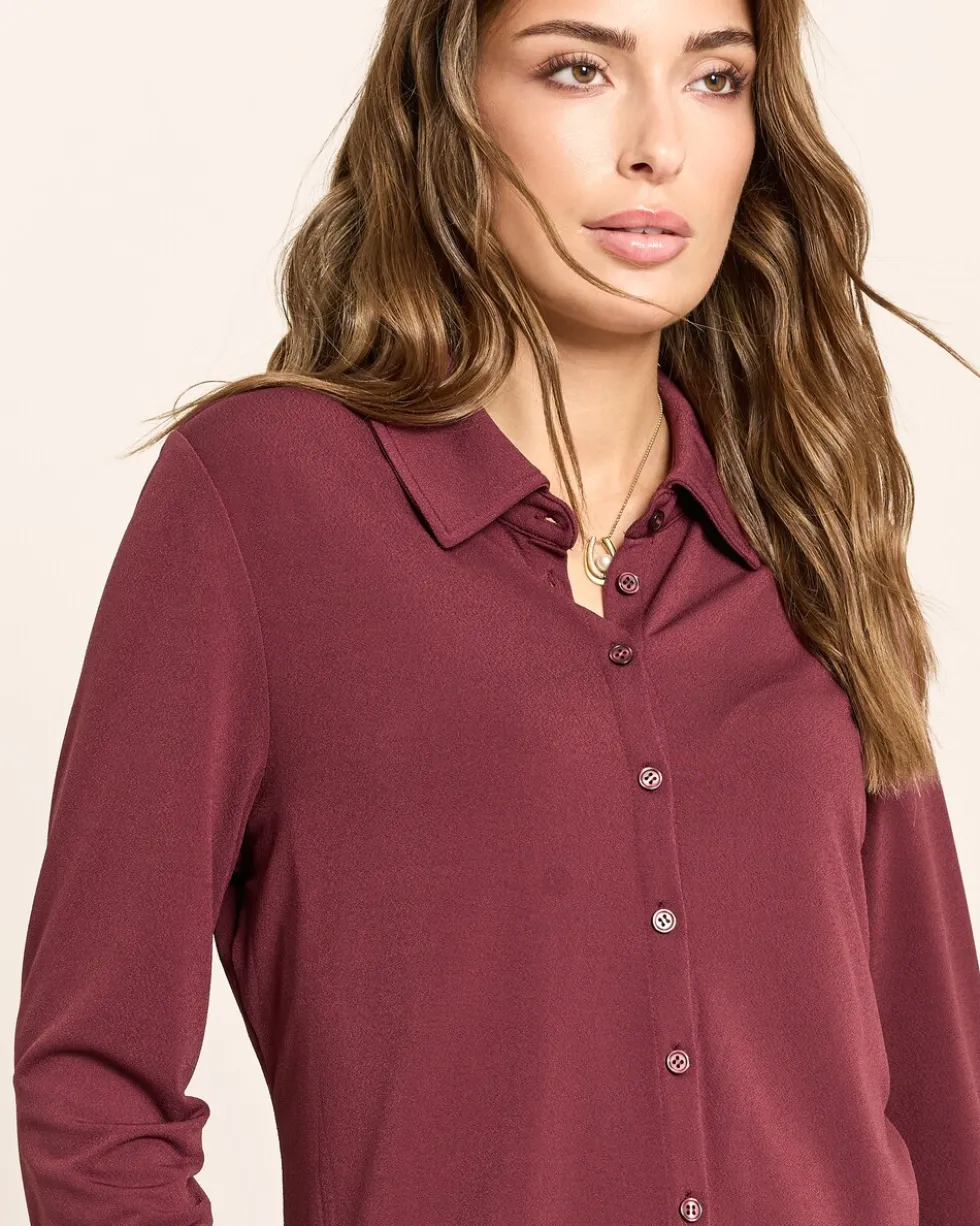 Blusenshirt mit Hemdblusenkragen