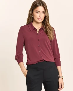 Blusenshirt mit Hemdblusenkragen