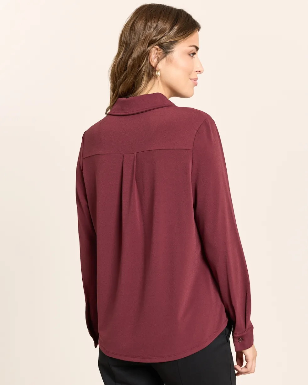 Blusenshirt mit Hemdblusenkragen
