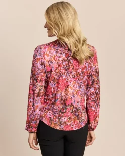 Blusenshirt mit Kelchkragen