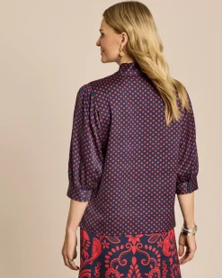 Blusenshirt mit Schleife