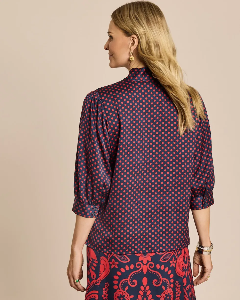 Blusenshirt mit Schleife