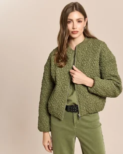 Bomberjacke mit Bubble-Effekt