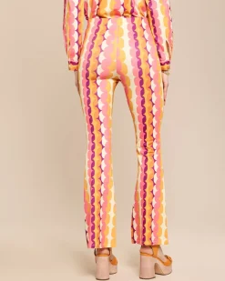 Bootcut Hose aus Jersey mit Exklusivdruck