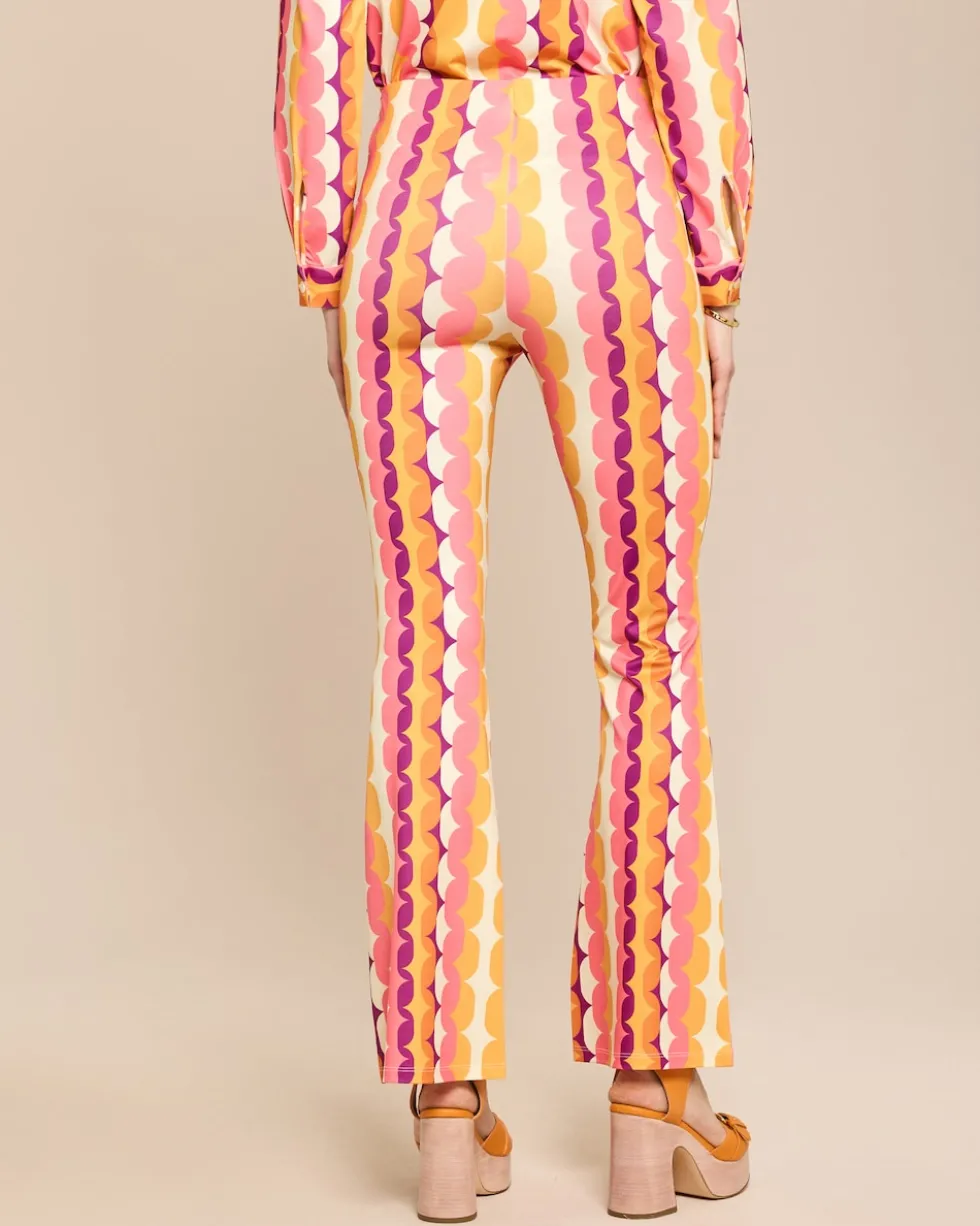 Bootcut Hose aus Jersey mit Exklusivdruck