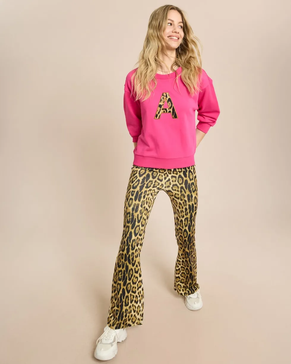 Bootcut Hose aus Jersey mit Exklusivdruck