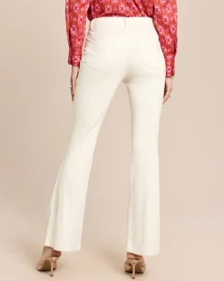 Bootcut-Hose in Velourimitat