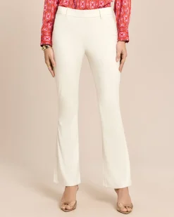 Bootcut-Hose in Velourimitat