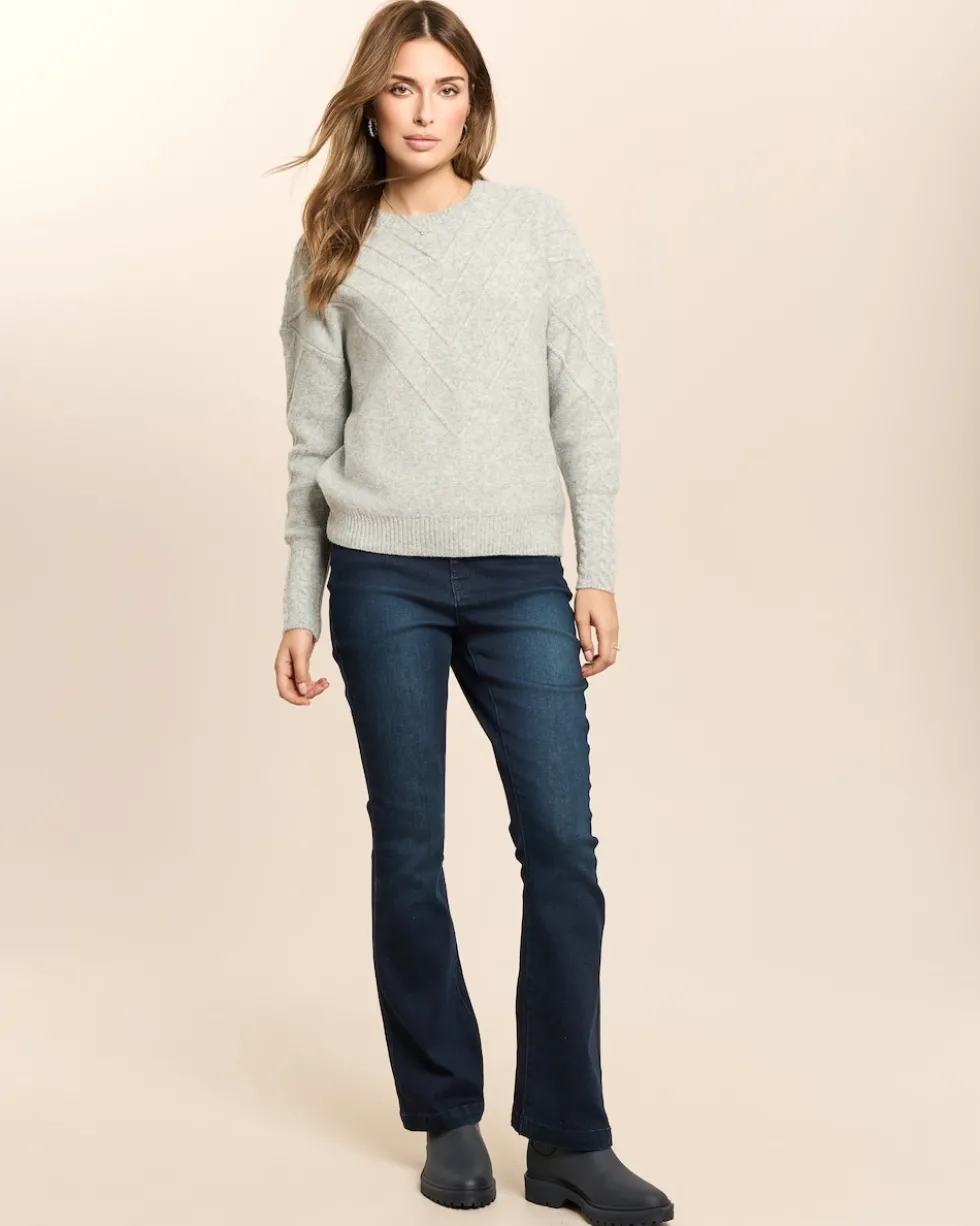 Bootcut Jeans mit Leo-Detail