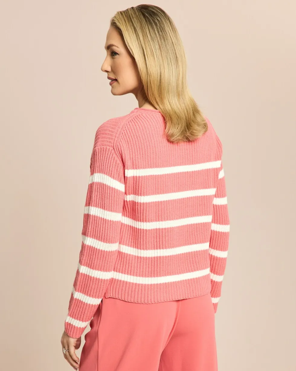 Boxy Bändchengarn-Pullover