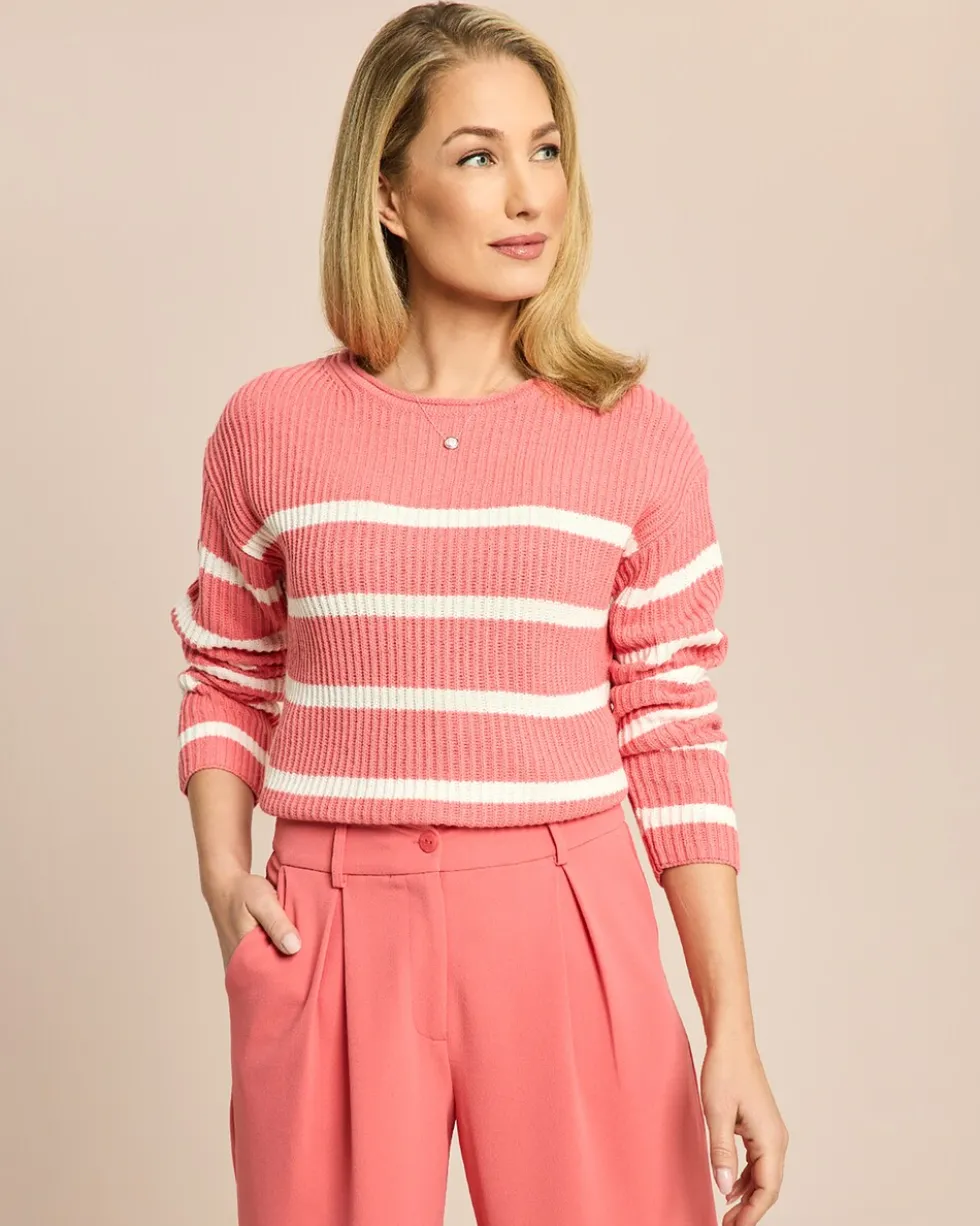 Boxy Bändchengarn-Pullover