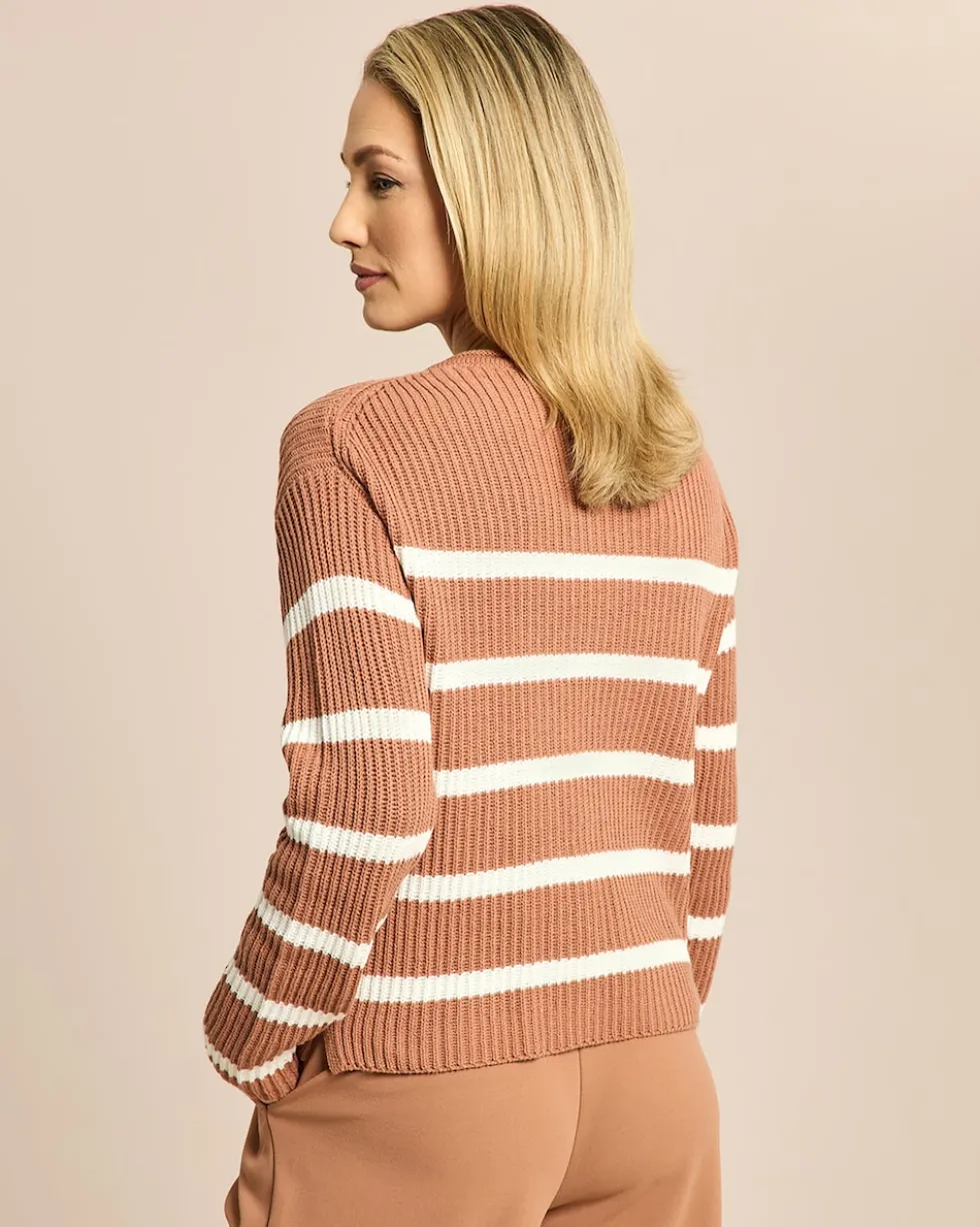Boxy Bändchengarn-Pullover