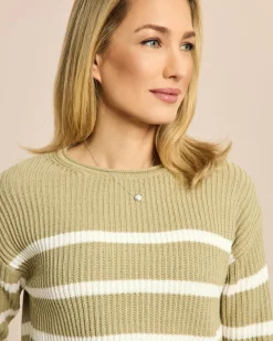 Boxy Bändchengarn-Pullover