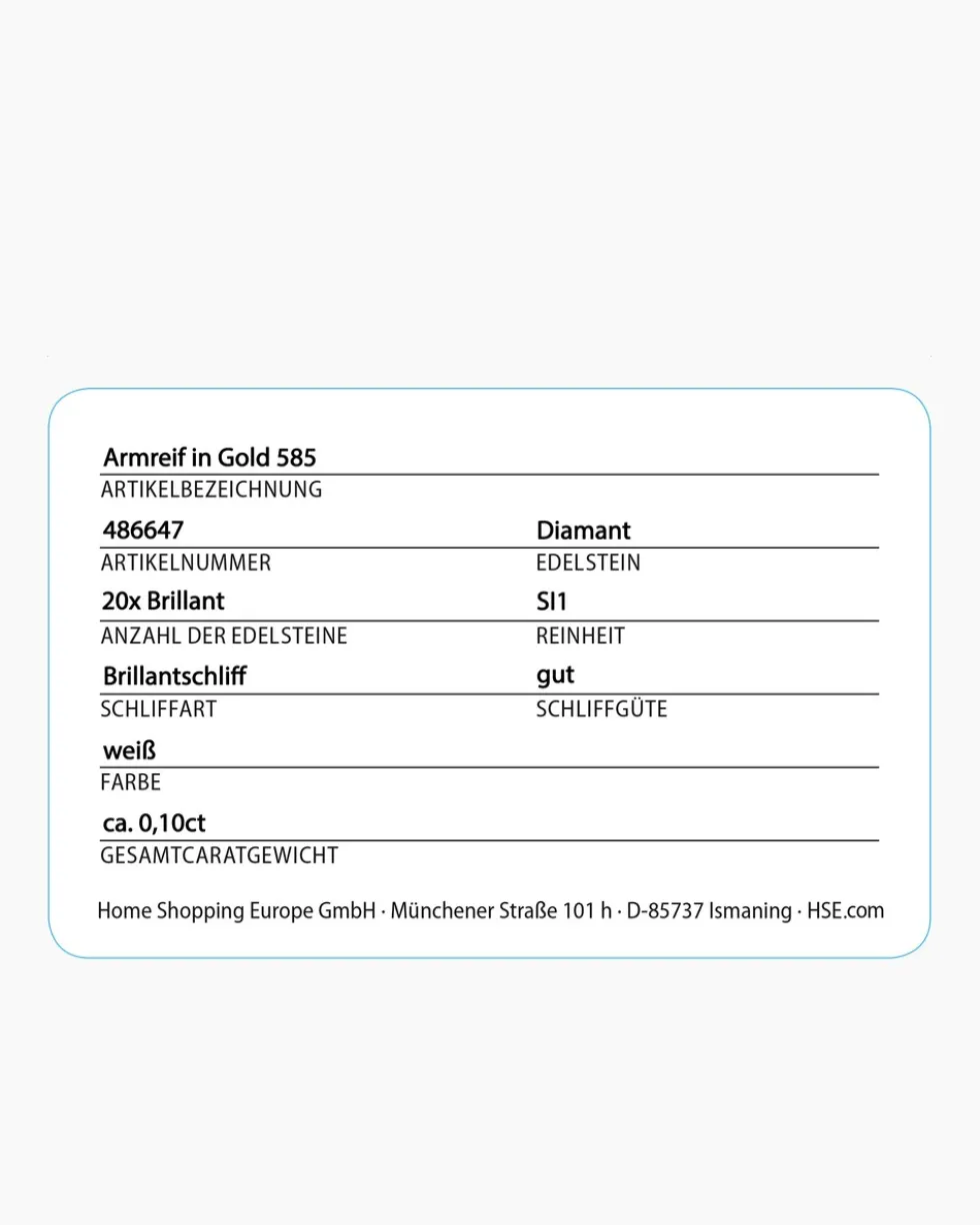 Brillant-Armreif 0,10 ct