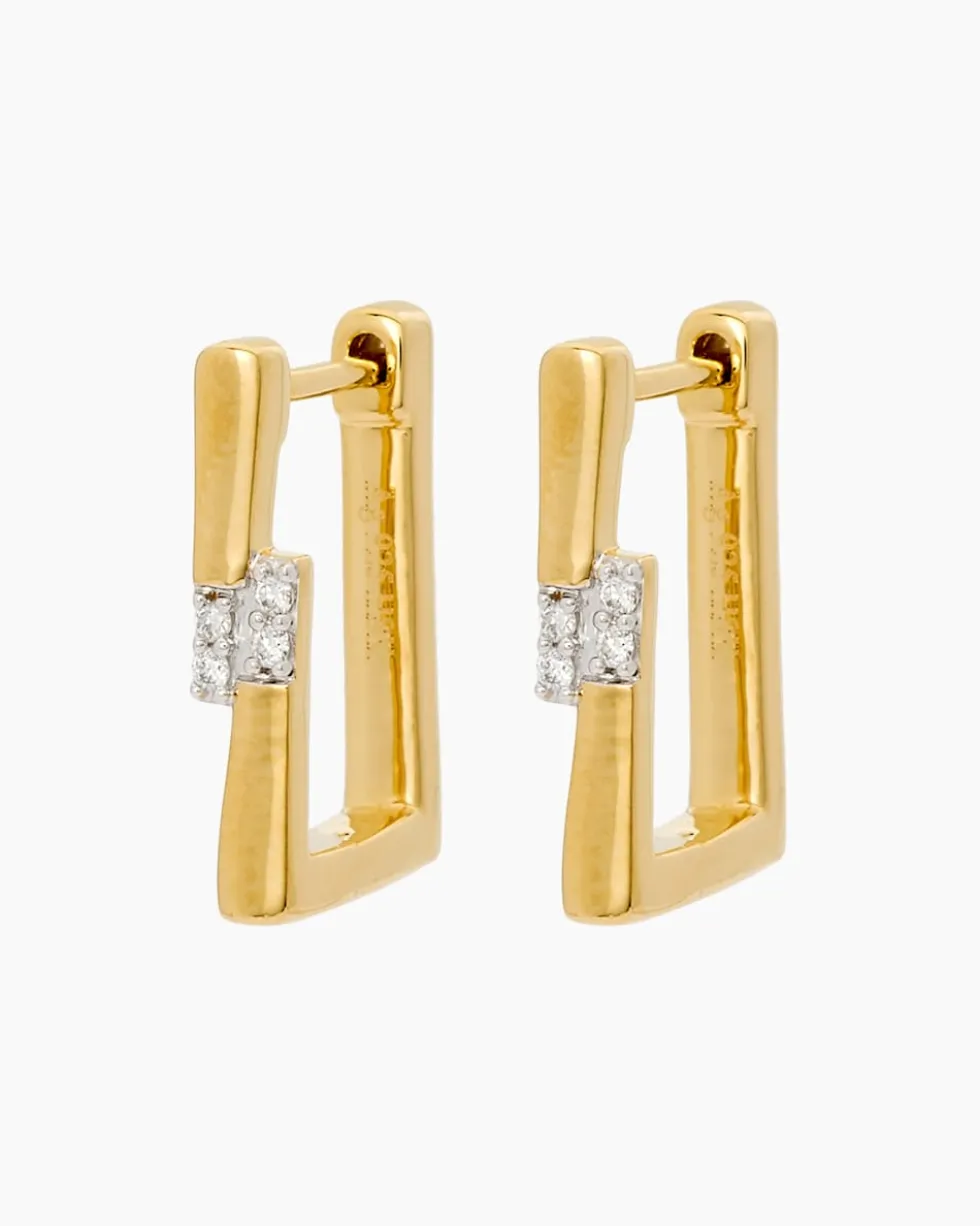 Brillant-Creolen, ca. 0,05 ct